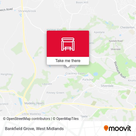 Bankfield Grove map