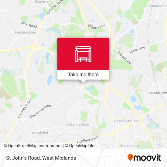 St John's Road map