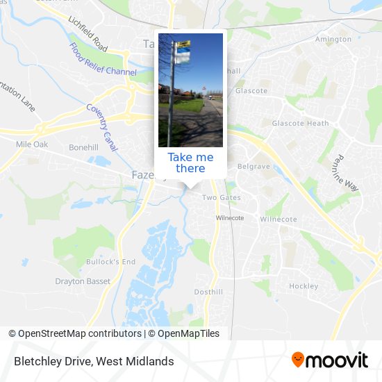 Bletchley Drive map