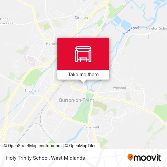 Holy Trinity School map