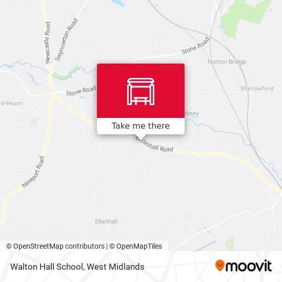 Walton Hall School map