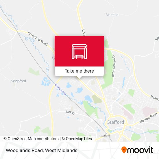 Woodlands Road map