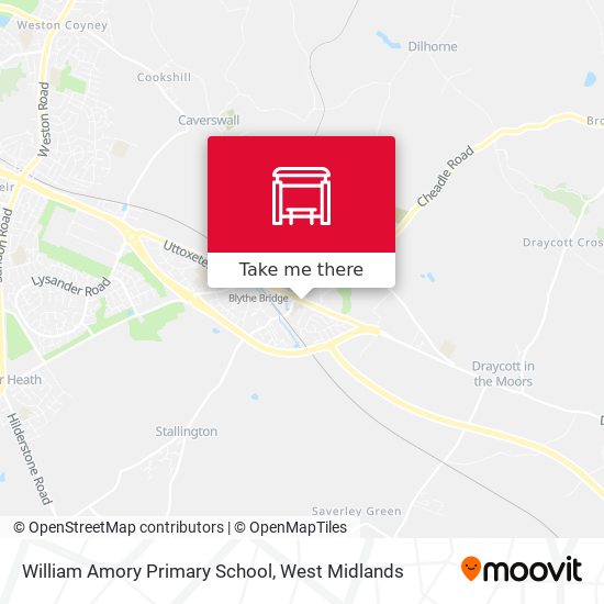 William Amory Primary School map