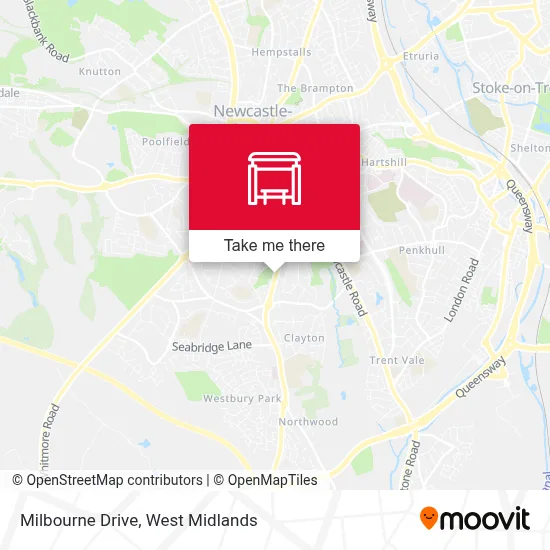 Milbourne Drive map
