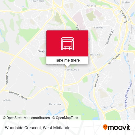 Woodside Crescent map