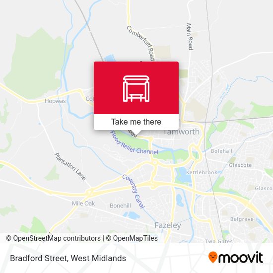 Bradford Street map