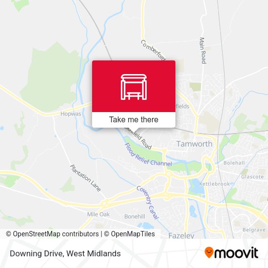 Downing Drive map