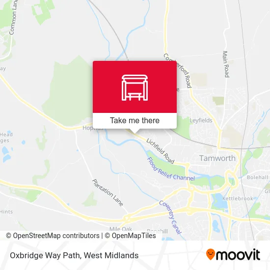 Oxbridge Way Path map