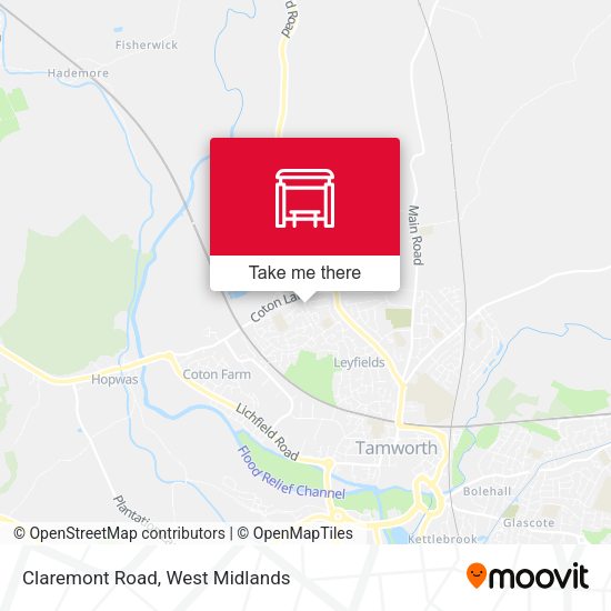 Claremont Road map