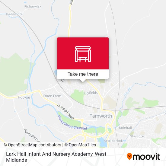 Lark Hall Infant And Nursery Academy map