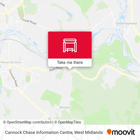 Cannock Chase Information Centre map