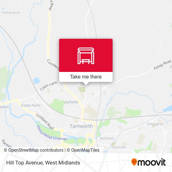 Hill Top Avenue map