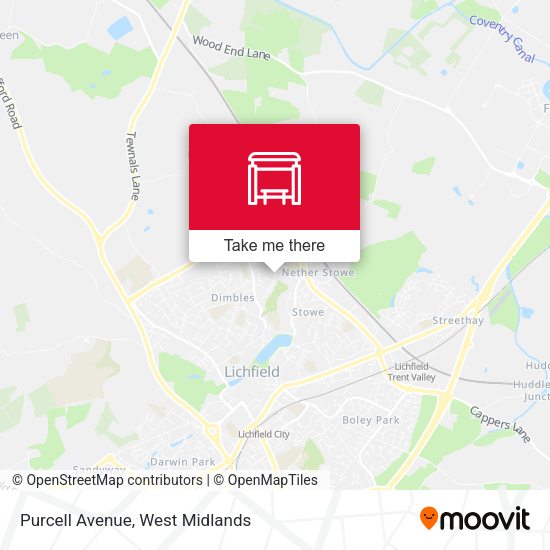 Purcell Avenue map
