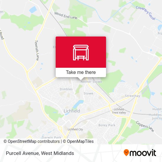 Purcell Avenue map