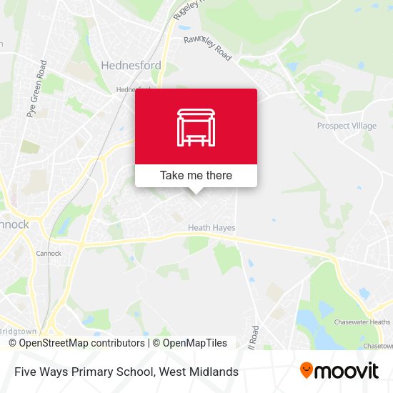 Five Ways Primary School map