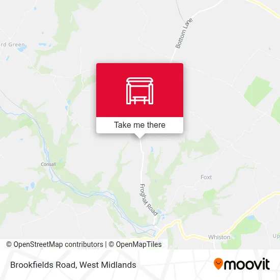Brookfields Road map