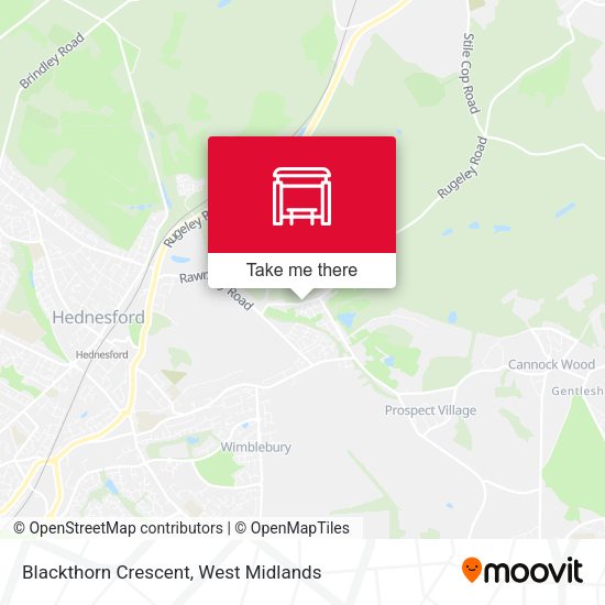 Blackthorn Crescent map
