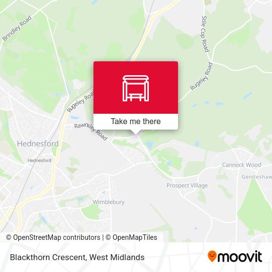Blackthorn Crescent map