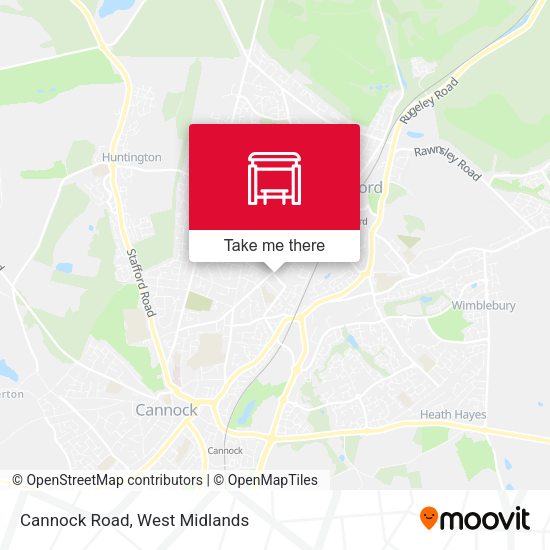 Cannock Road map