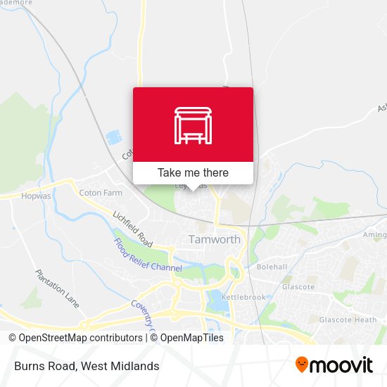 Burns Road map