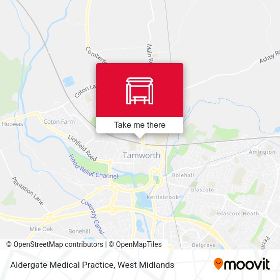 Aldergate Medical Practice map