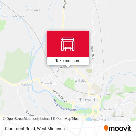 Claremont Road map