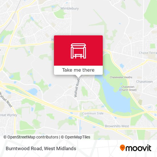 Burntwood Road map