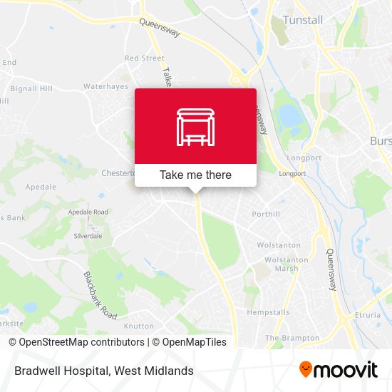 Bradwell Hospital map