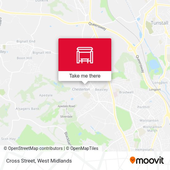 Cross Street map