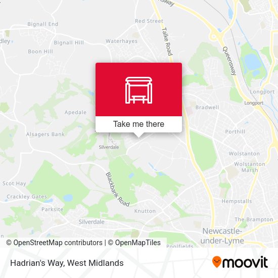 Hadrian's Way map