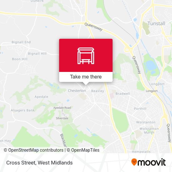 Cross Street map