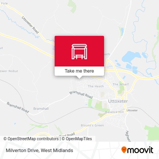 Milverton Drive map