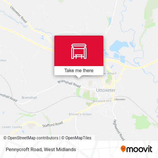 Pennycroft Road map
