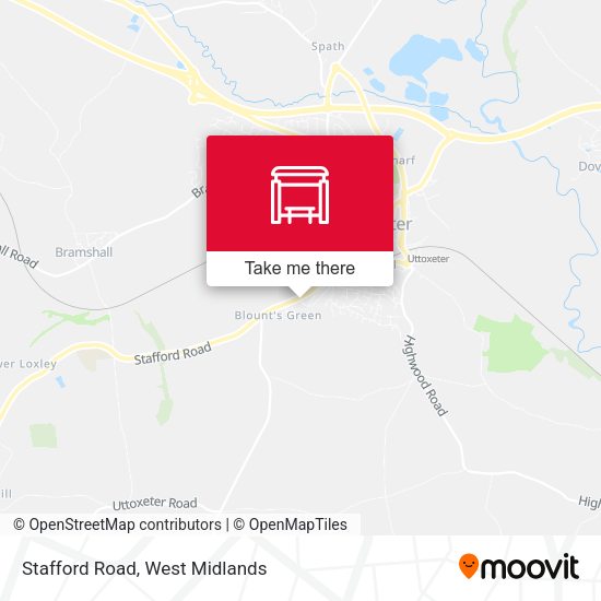 Stafford Road map