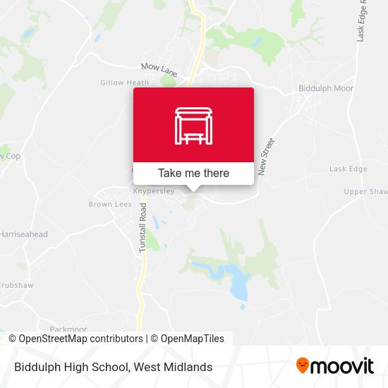 Biddulph High School map