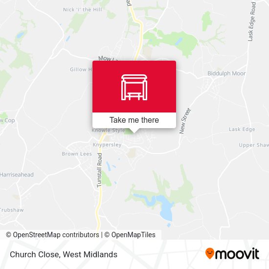 Church Close map