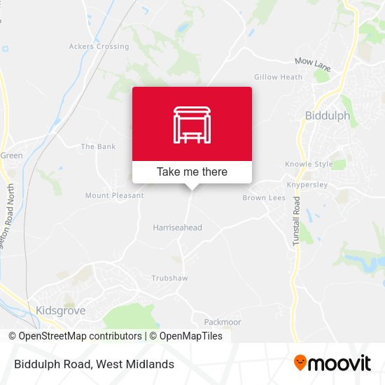 Biddulph Road map