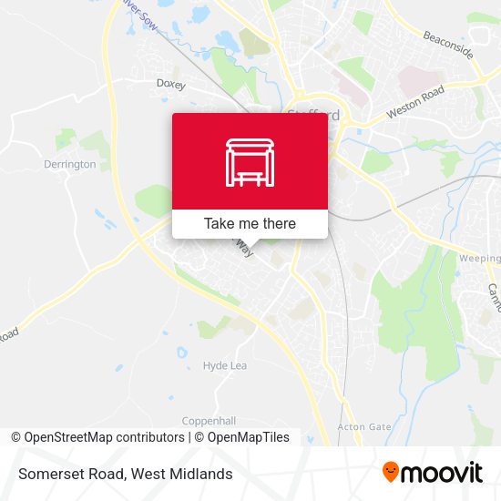 Somerset Road map