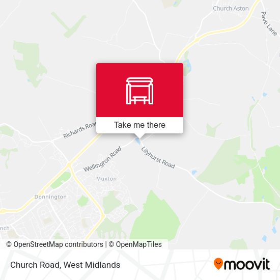 Church Road map