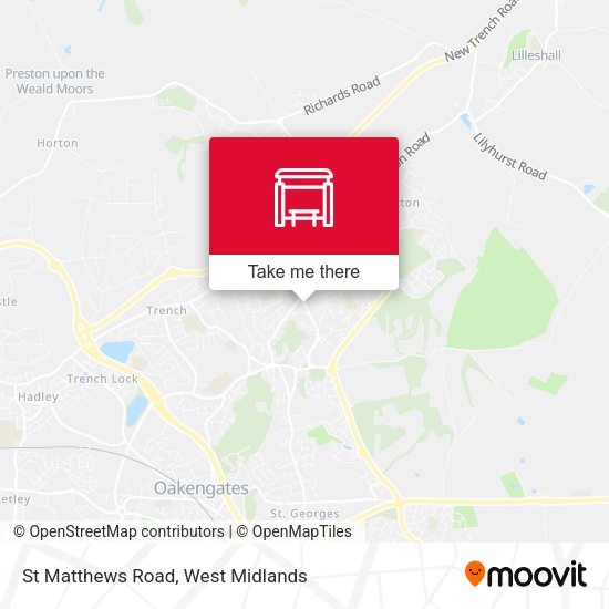 St Matthews Road map