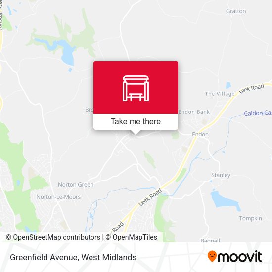 Greenfield Avenue map