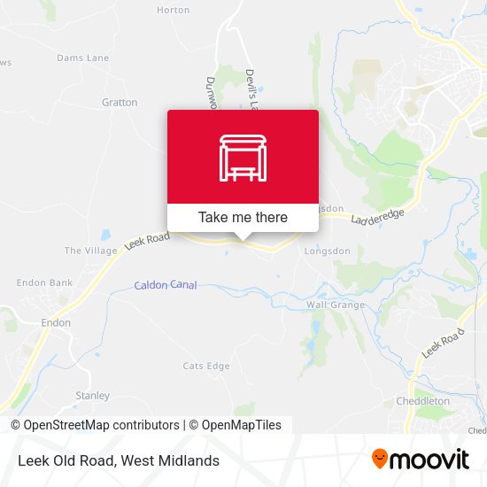 Leek Old Road map