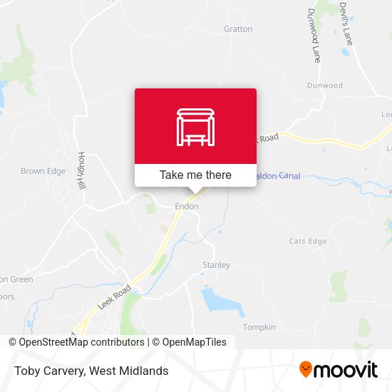 Toby Carvery map