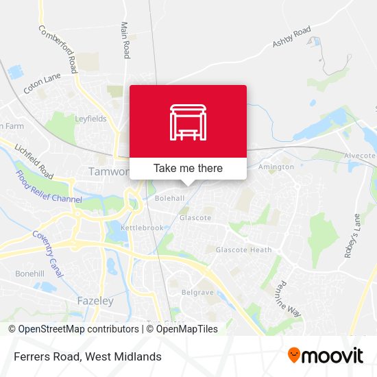Ferrers Road map