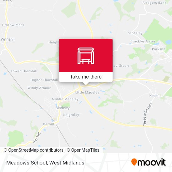 Meadows School map