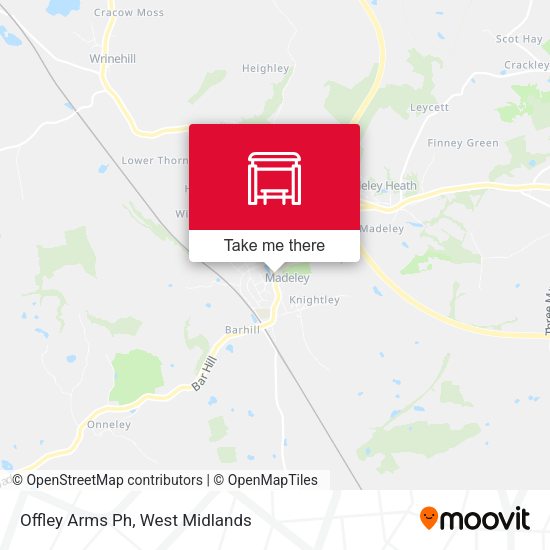 Offley Arms Ph map