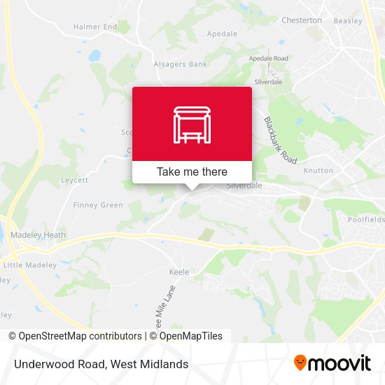 Underwood Road map