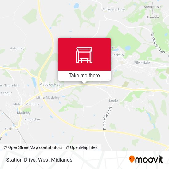 Station Drive map