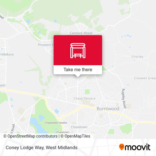 Coney Lodge Way map