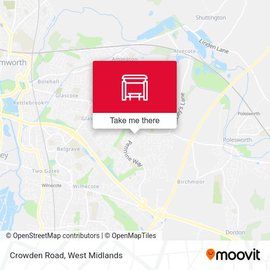 Crowden Road map
